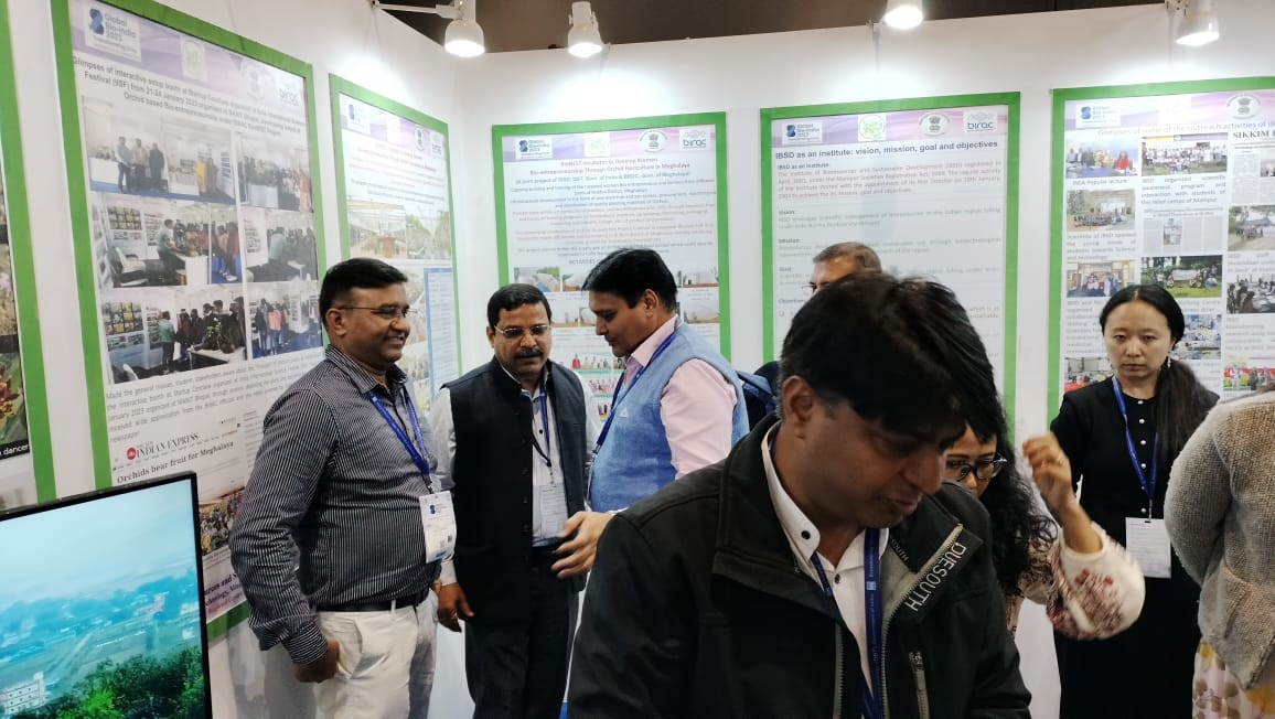 IBSD participated in Global Bio-India 2023 and highlighted various research activities and outreach programs for the development of Bioeconomy from Bioresources of Northeast.photos