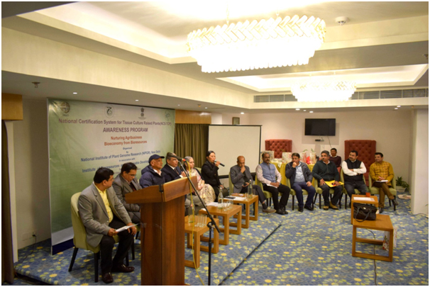 IBSD and NIPGR organised program on National Certification System for  Tissue Culture raised plants,  an initiative for promoting Bioeconomy from Bioresources  through agribusiness in Sikkim.photos