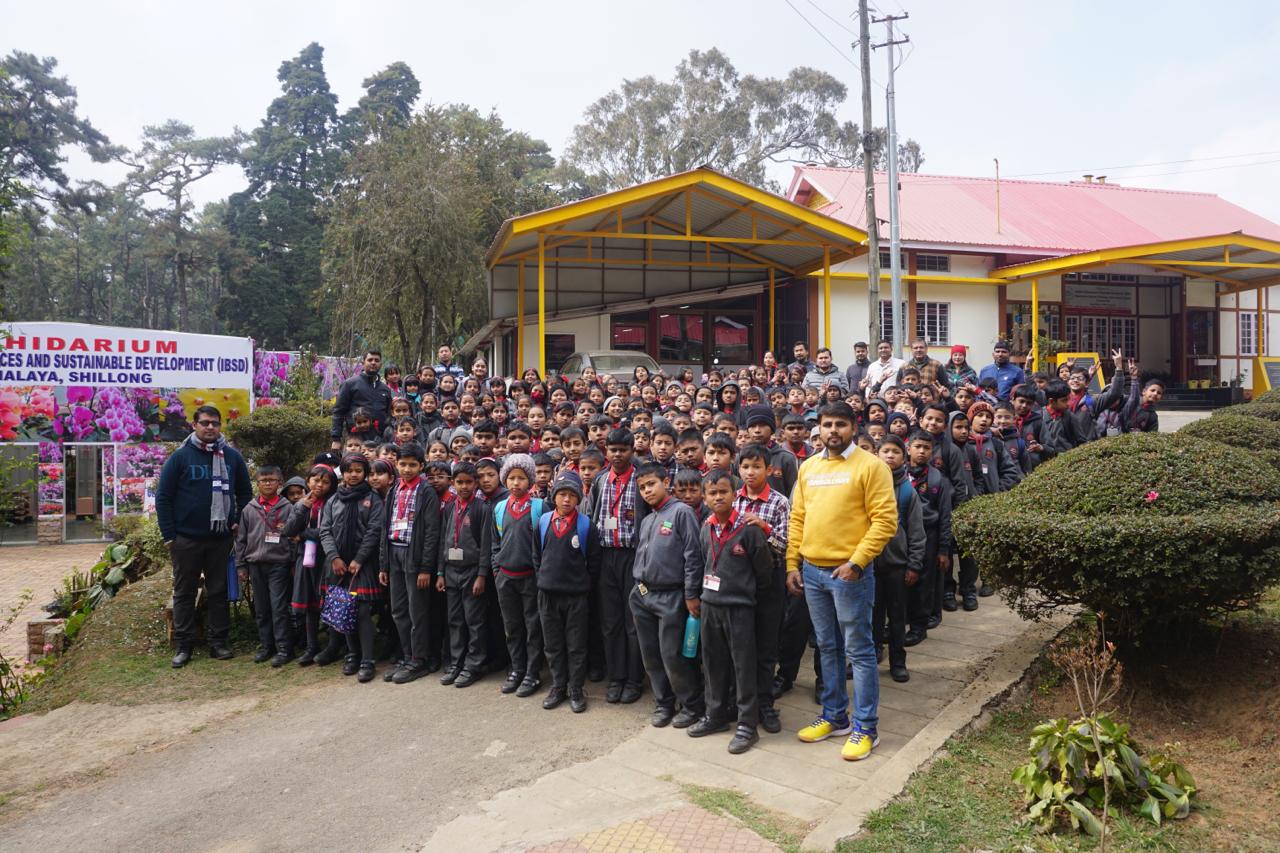 IBSD Meghalaya organised program for school students to visit labs, Orchidarium&interacted with scientists about research activities on bioresource development under Science& Society program.photos